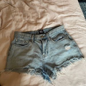 BDG girlfriend high rise jean shorts